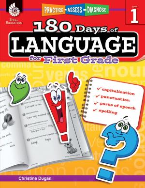 Cover of the book 180 Days of Language for First Grade: Practice, Assess, Diagnose by Timothy Rasinski, Karen McGuigan Brothers