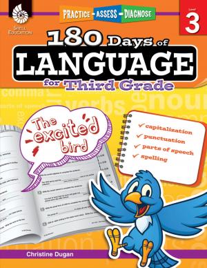 Cover of the book 180 Days of Language for Third Grade: Practice, Assess, Diagnose by Josh BishopRoby