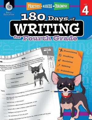Cover of the book 180 Days of Writing for Fourth Grade: Practice, Assess, Diagnose by Danilo Lapegna, Yamada Takumi