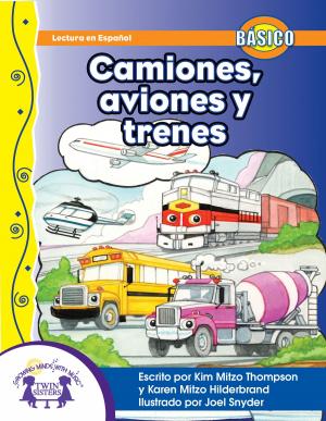 Book cover of Camiones, aviones y trenes