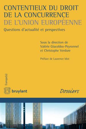 Cover of the book Contentieux du droit de la concurrence de l'Union européenne by Nathalie Jalabert-Doury