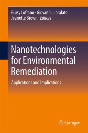 Cover of the book Nanotechnologies for Environmental Remediation by Dhivya Nagaraj, Siddhartha Duggirala, Anupama Raman, Pethuru Raj
