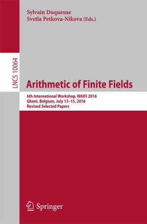 Cover of the book Arithmetic of Finite Fields by Francesco Montomoli, Mauro Carnevale, Antonio D'Ammaro, Michela Massini, Simone Salvadori
