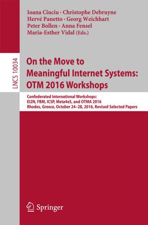 Cover of the book On the Move to Meaningful Internet Systems: OTM 2016 Workshops by Ibrahim S. Guliyev, Fakhraddin A. Kadirov, Lev V. Eppelbaum, Akif A. Alizadeh
