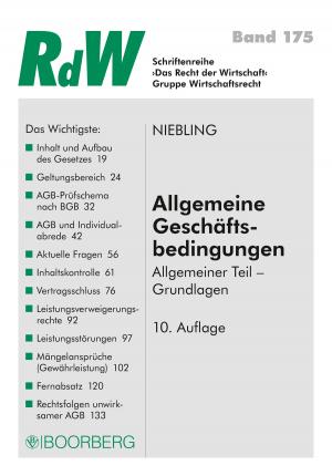 Cover of Allgemeine Geschäftsbedingungen