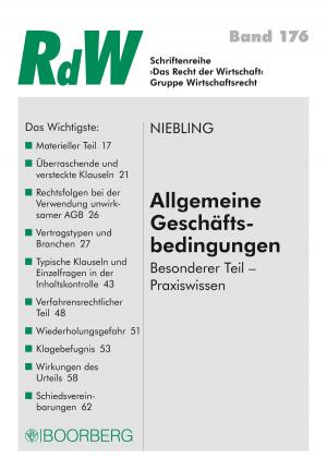 Cover of the book Allgemeine Geschäftsbedingungen by Frank Böhme