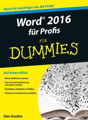 Book cover of Word 2016 für Profis für Dummies