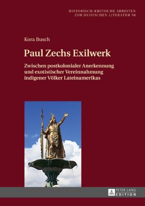 Cover of the book Paul Zechs Exilwerk by Simone Fari, Giuseppe Richeri, Spartaco Calvo, Gabriele Balbi