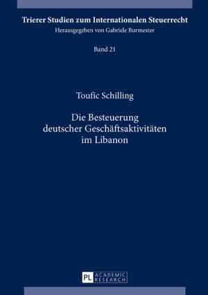 Cover of the book Die Besteuerung deutscher Geschaeftsaktivitaeten im Libanon by Hans-Jörg Schwenk