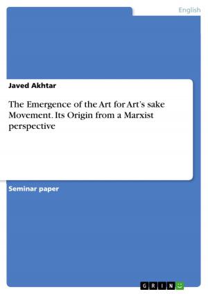 Book cover of The Emergence of the Art for Art's sake Movement. Its Origin from a Marxist perspective