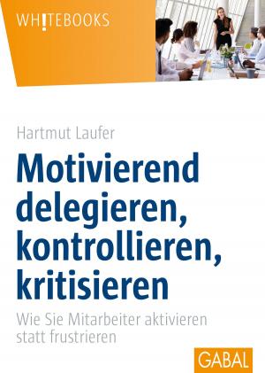 Cover of the book Motivierend delegieren, kontrollieren, kritisieren by Jürgen Kurz