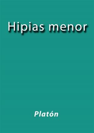 Cover of the book Hipias Menor by Platón