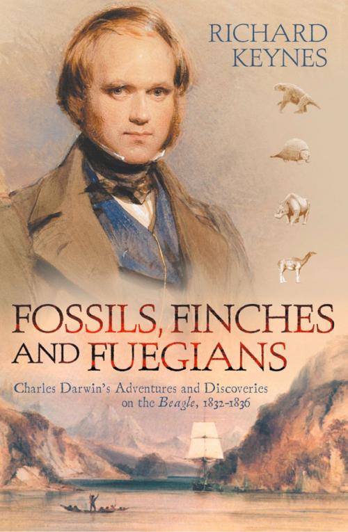 Cover of the book Fossils, Finches and Fuegians: Charles Darwin’s Adventures and Discoveries on the Beagle (Text Only) by Richard Keynes, HarperCollins Publishers