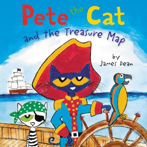 Cover of the book Pete the Cat and the Treasure Map by James Dean, HarperFestival