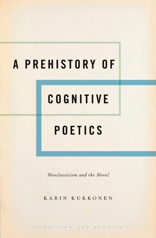 Cover of the book A Prehistory of Cognitive Poetics by Karin Kukkonen, Oxford University Press