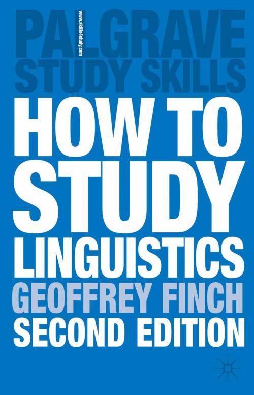 Cover of the book How to Study Linguistics by Geoffrey Finch, Martin Coyle, John Peck, Macmillan Education UK