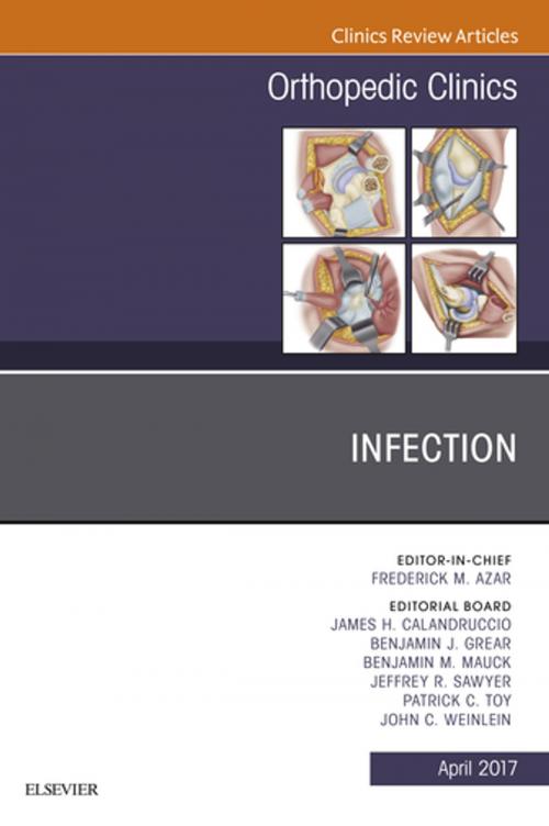 Cover of the book Infection, An Issue of Orthopedic Clinics, E-Book by James H. Calandruccio, MD, Benjamin J. Grear, MD, Benjamin M. Mauck, MD, Jeffrey R. Sawyer, MD, Patrick C. Toy, MD, John C. Weinlein, MD, Elsevier Health Sciences