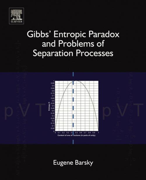 Cover of the book Gibbs' Entropic Paradox and Problems of Separation Processes by Eugene Barsky, Elsevier Science
