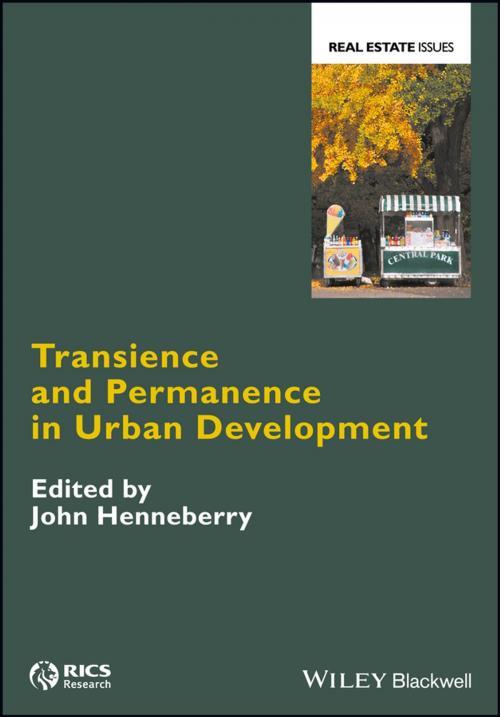 Cover of the book Transience and Permanence in Urban Development by , Wiley