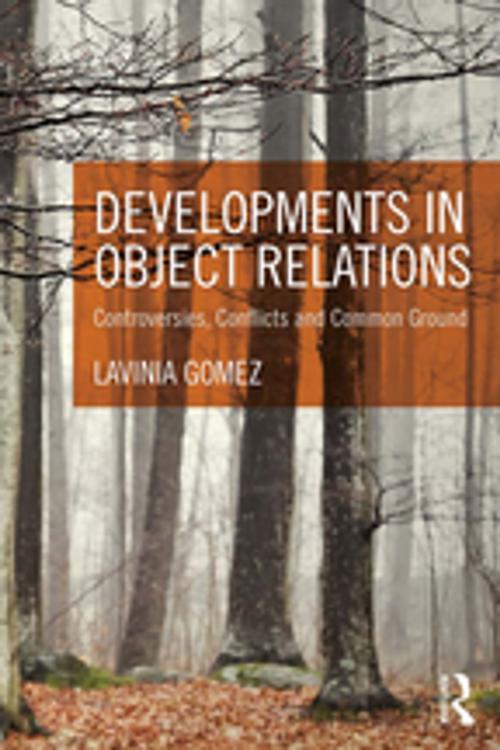 Cover of the book Developments in Object Relations by Lavinia Gomez, Taylor and Francis