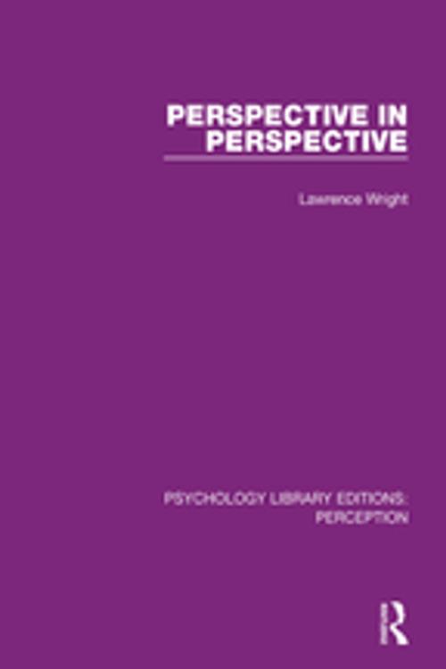 Cover of the book Perspective in Perspective by Lawrence Wright, Taylor and Francis