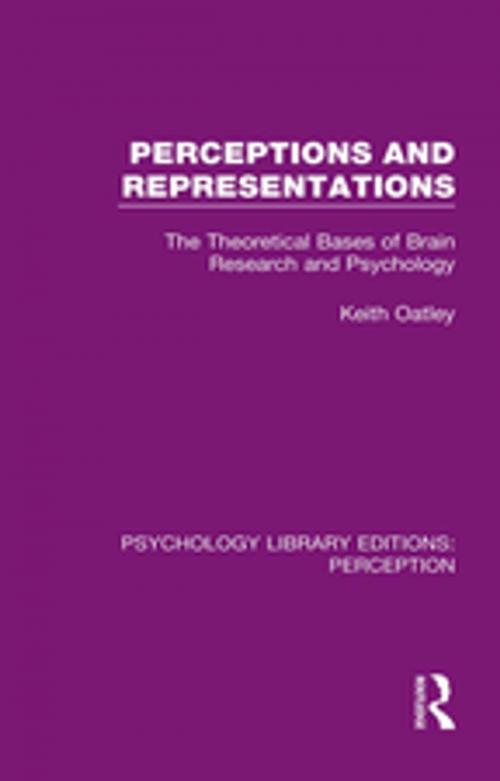 Cover of the book Perceptions and Representations by Keith Oatley, Taylor and Francis