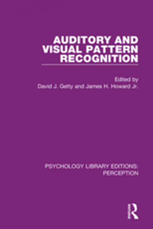 Cover of the book Auditory and Visual Pattern Recognition by , Taylor and Francis