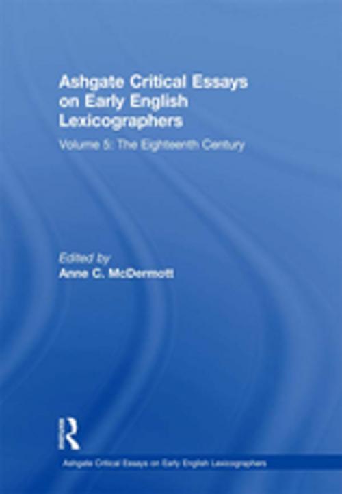 Cover of the book Ashgate Critical Essays on Early English Lexicographers by , Taylor and Francis