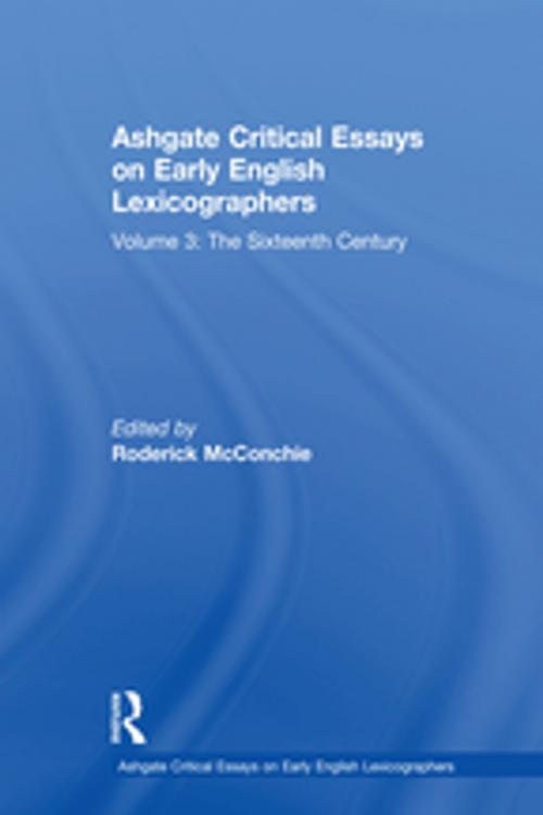 Cover of the book Ashgate Critical Essays on Early English Lexicographers by , Taylor and Francis
