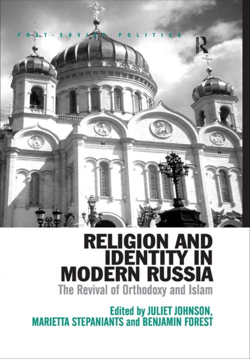 Cover of the book Religion and Identity in Modern Russia by Marietta Stepaniants, Juliet Johnson, Benjamin Forest, Taylor and Francis