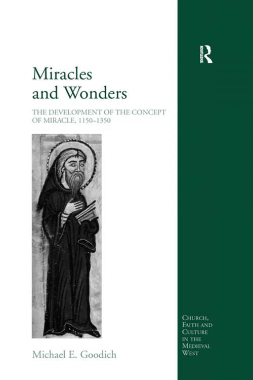 Cover of the book Miracles and Wonders by Michael E. Goodich, Taylor and Francis