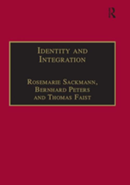 Cover of the book Identity and Integration by Bernhard Peters, Taylor and Francis
