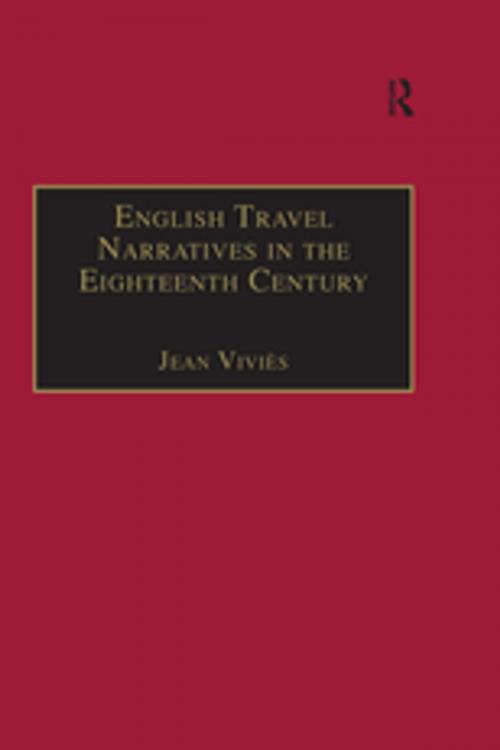 Cover of the book English Travel Narratives in the Eighteenth Century by Jean Viviès, Taylor and Francis