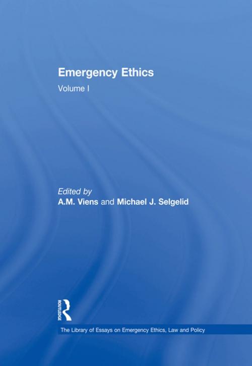 Cover of the book Emergency Ethics by Michael J. Selgelid, Taylor and Francis