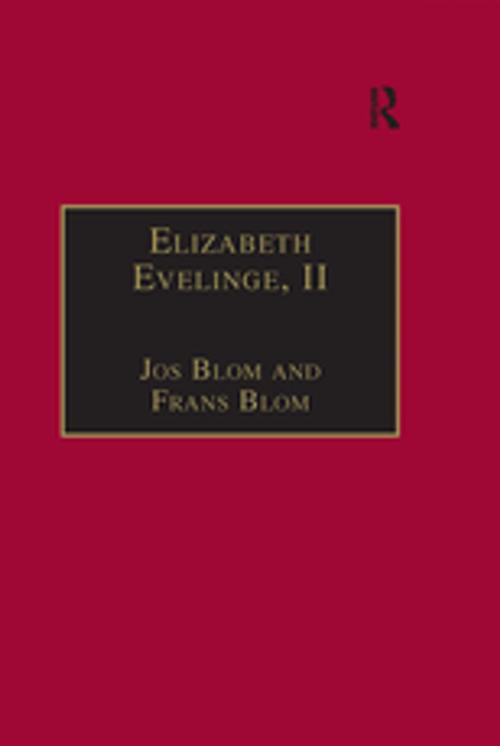 Cover of the book Elizabeth Evelinge, II by Jos Blom, Taylor and Francis