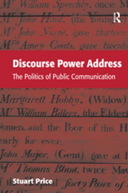 Cover of the book Discourse Power Address by Stuart Price, Taylor and Francis