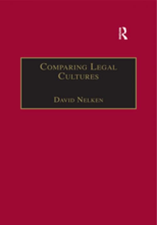 Cover of the book Comparing Legal Cultures by , Taylor and Francis