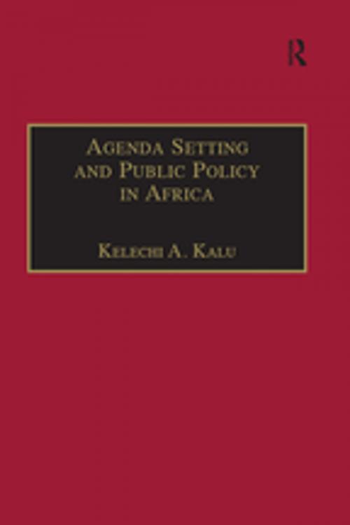 Cover of the book Agenda Setting and Public Policy in Africa by , Taylor and Francis
