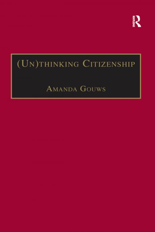 Cover of the book (Un)thinking Citizenship by , Taylor and Francis