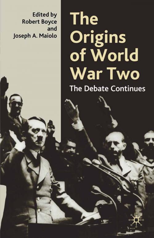 Cover of the book The Origins of World War Two by Robert Boyce, Joseph A. Maiolo, Macmillan Education UK