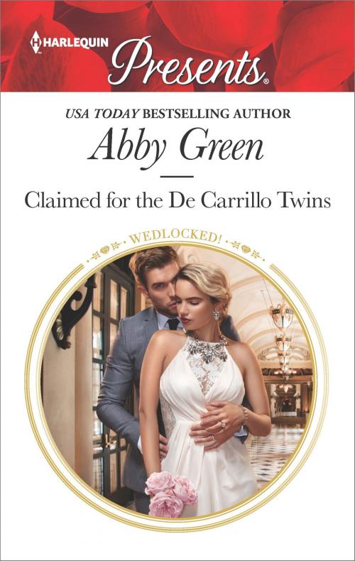 Cover of the book Claimed for the De Carrillo Twins by Abby Green, Harlequin