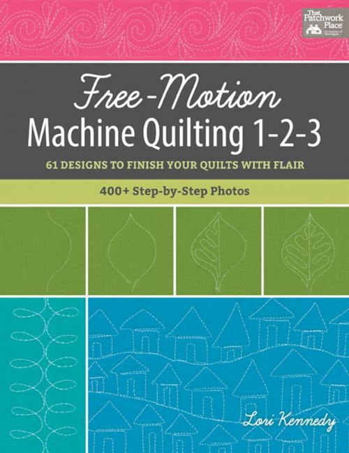 Cover of the book Free-Motion Machine Quilting 1-2-3 by Lori Kennedy, Martingale