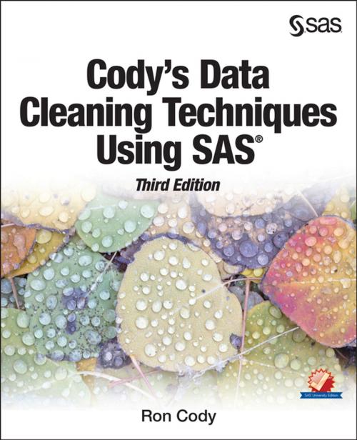 Cover of the book Cody's Data Cleaning Techniques Using SAS, Third Edition by Ron Cody, SAS Institute