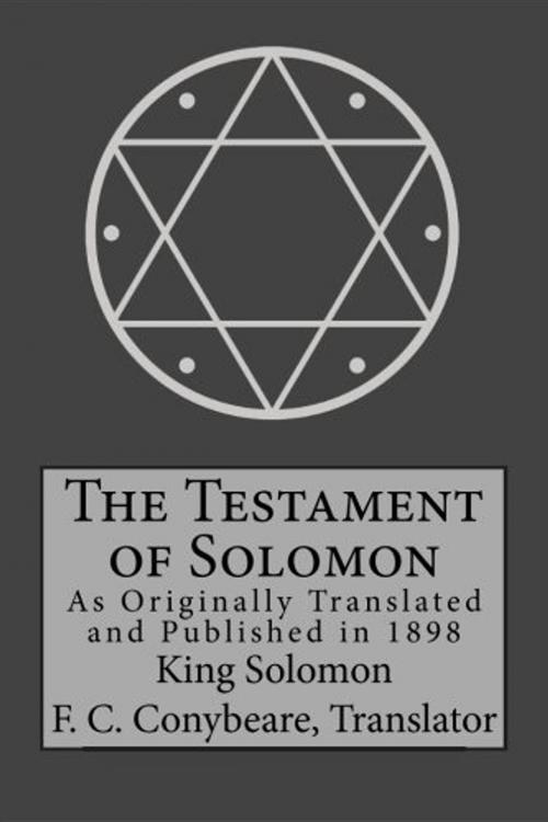Cover of the book The Testament of Solomon by King Solomon, Mockingbird Press