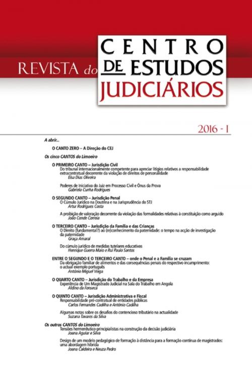 Cover of the book Revista do CEJ n.º 1 de 2016 by Centro de Estudos Judiciários, Almedina
