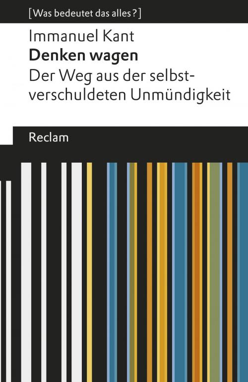 Cover of the book Denken wagen by Immanuel Kant, Reclam Verlag