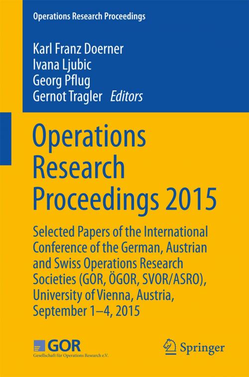 Cover of the book Operations Research Proceedings 2015 by , Springer International Publishing