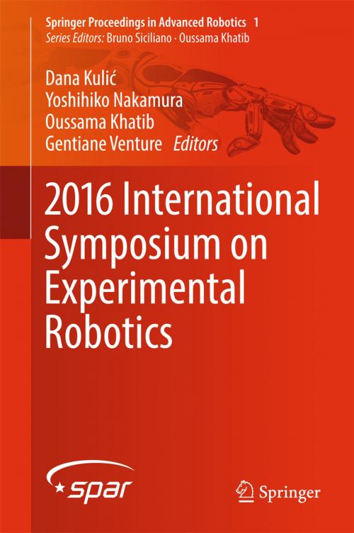Cover of the book 2016 International Symposium on Experimental Robotics by , Springer International Publishing