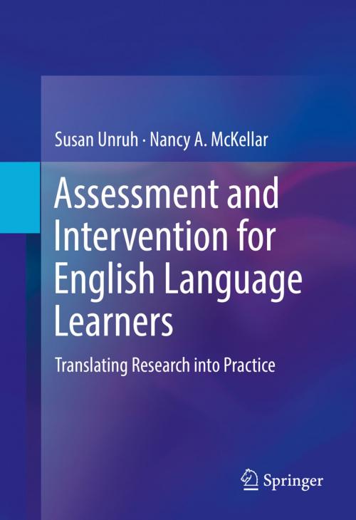 Cover of the book Assessment and Intervention for English Language Learners by Susan Unruh, Nancy A. McKellar, Springer International Publishing