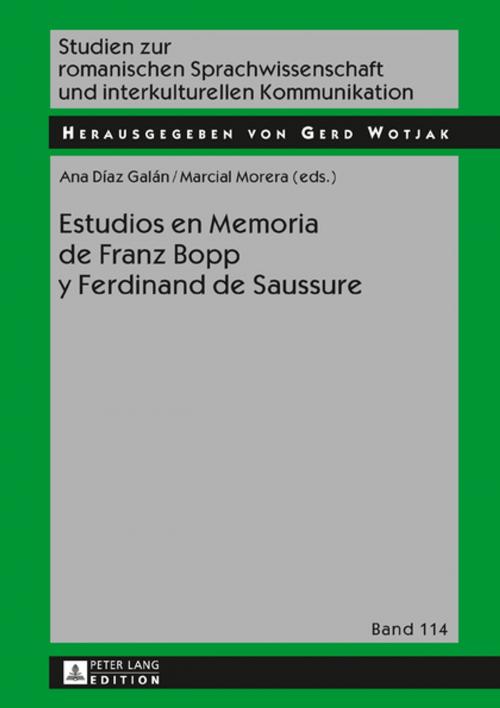 Cover of the book Estudios en Memoria de Franz Bopp y Ferdinand de Saussure by , Peter Lang